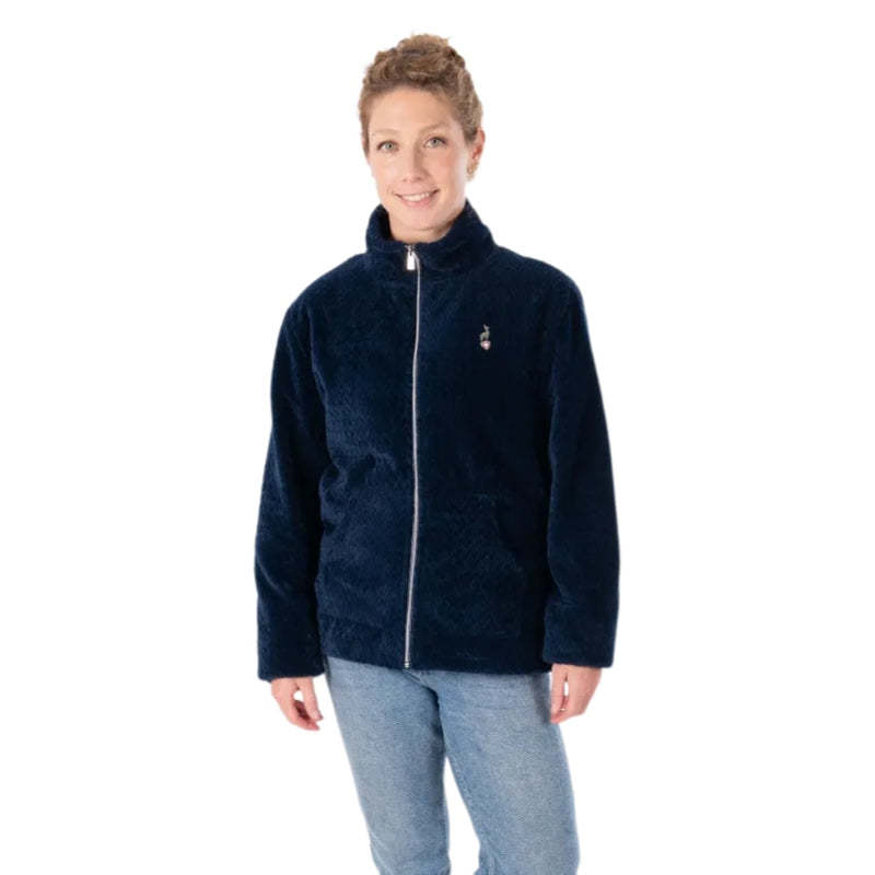 Women's AULP Becco Navy fleece top