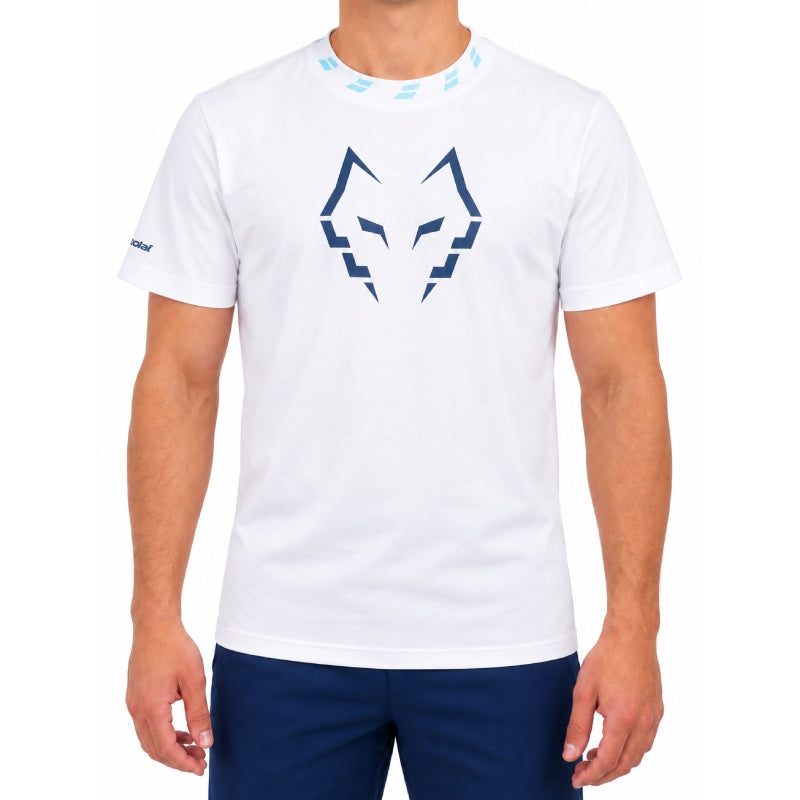 Babolat Cotton Tee Wide J. Lebron White Men's T Shirt