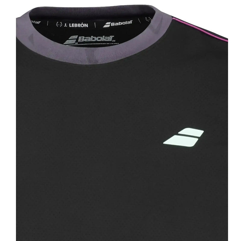 Tricou bărbătesc de tenis Babolat Crew Neck Tee Juan Lebron Black