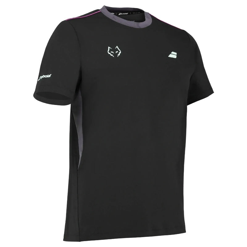 Tricou bărbătesc de tenis Babolat Crew Neck Tee Juan Lebron Black