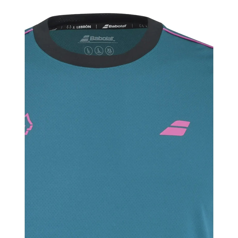 Tricou bărbătesc Babolat Crew Neck Tee Juan Lebron Blue