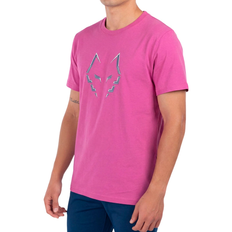 Men's Babolat Cotton Tee J. Lebbbron Raspberry T-shirt
