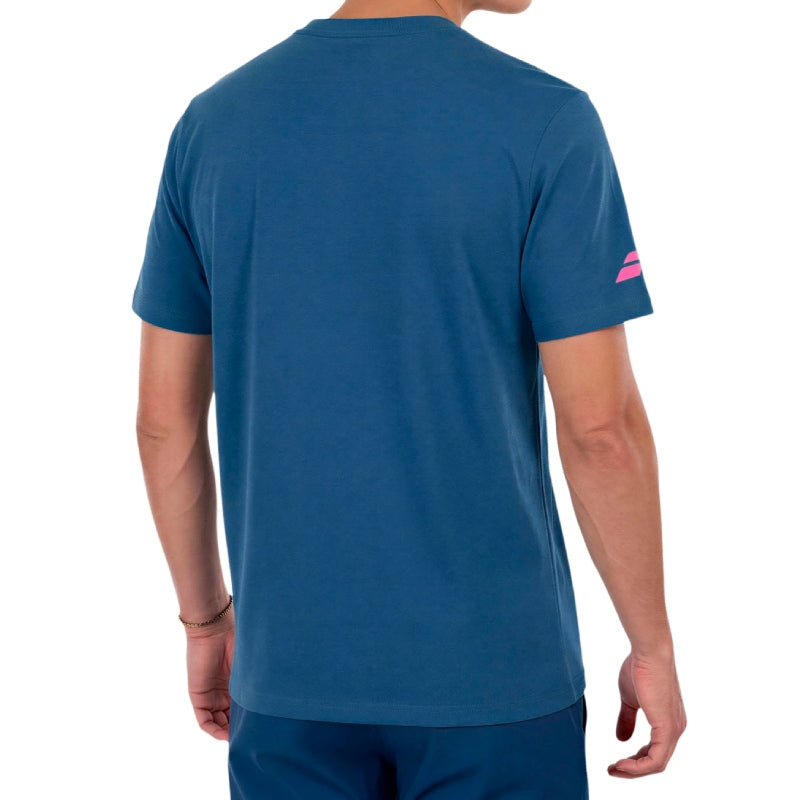 Men's Babolat Cotton Tee J. Lebbbron Legion Blue
