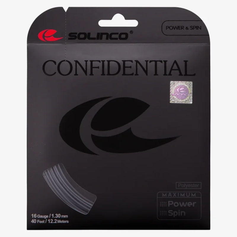 Solinco Confidential 1.25/16 Black 12 m Set 