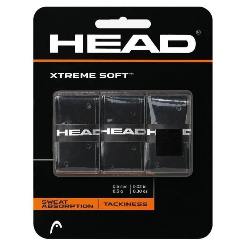 Head Xtreme Soft x3 Black Overgrips