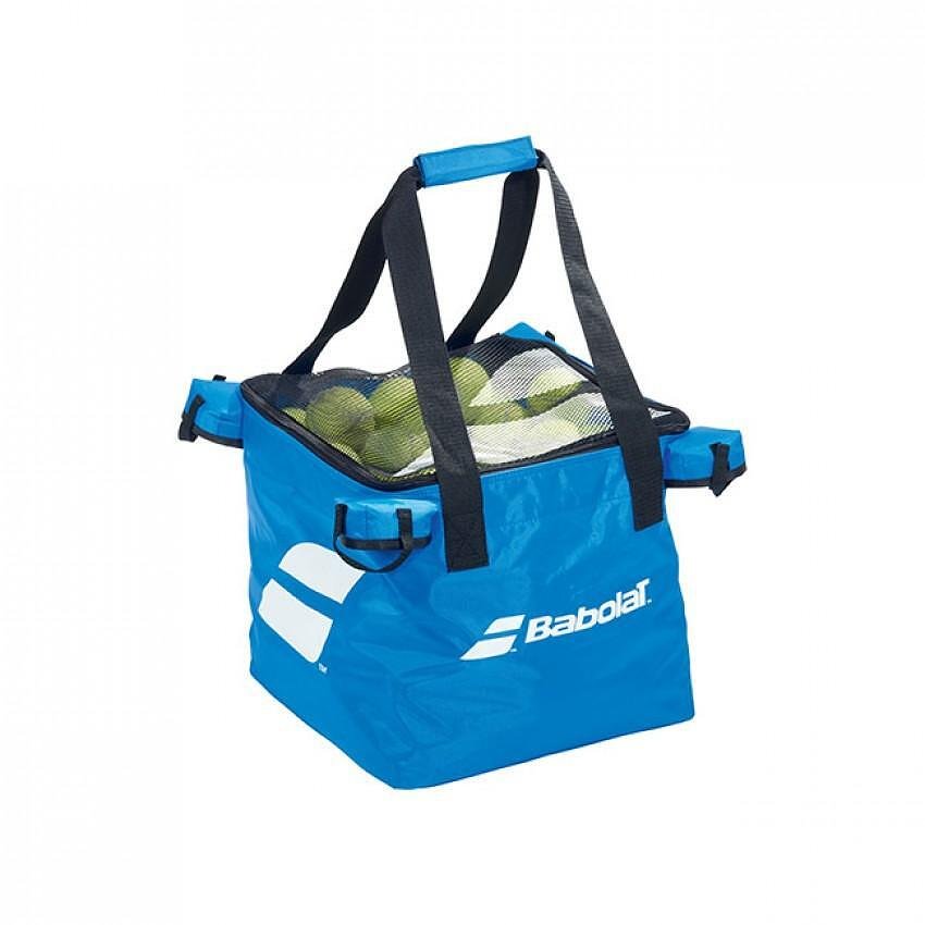 Babolat wheeled ball basket – a convenient and lightweight basket for 120 balls, easy to carry and foldable for tennis training.