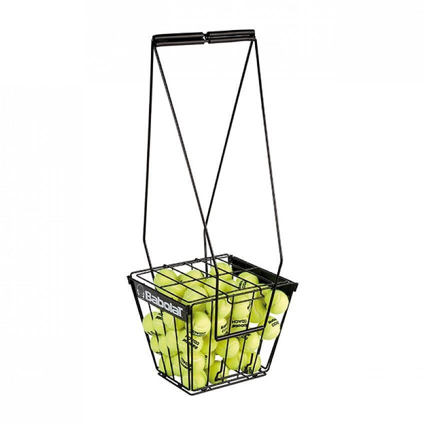 Babolat ball basket for up to 72 balls, foldable and convenient tennis ball basket with removable lid