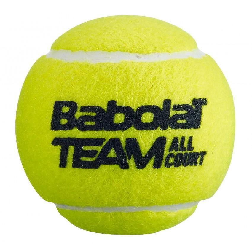 Тенис топки Babolat TEAM ALL COURT x4 за all courts, издръжливи и комфортни, одобрени от ITF.