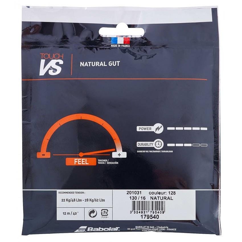 Кордаж Babolat TOUCH VS 125/130 – естествен кордаж за тенис ракети и padel raketa, Babolat качество.