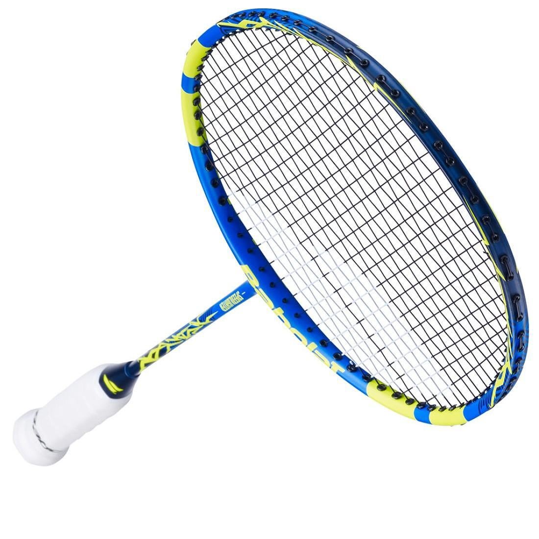 Бадминтон ракета Babolat PRIMER SPEEDLIGHTER (наплетена) за начинаещи с лек алуминиев корпус и къс грип