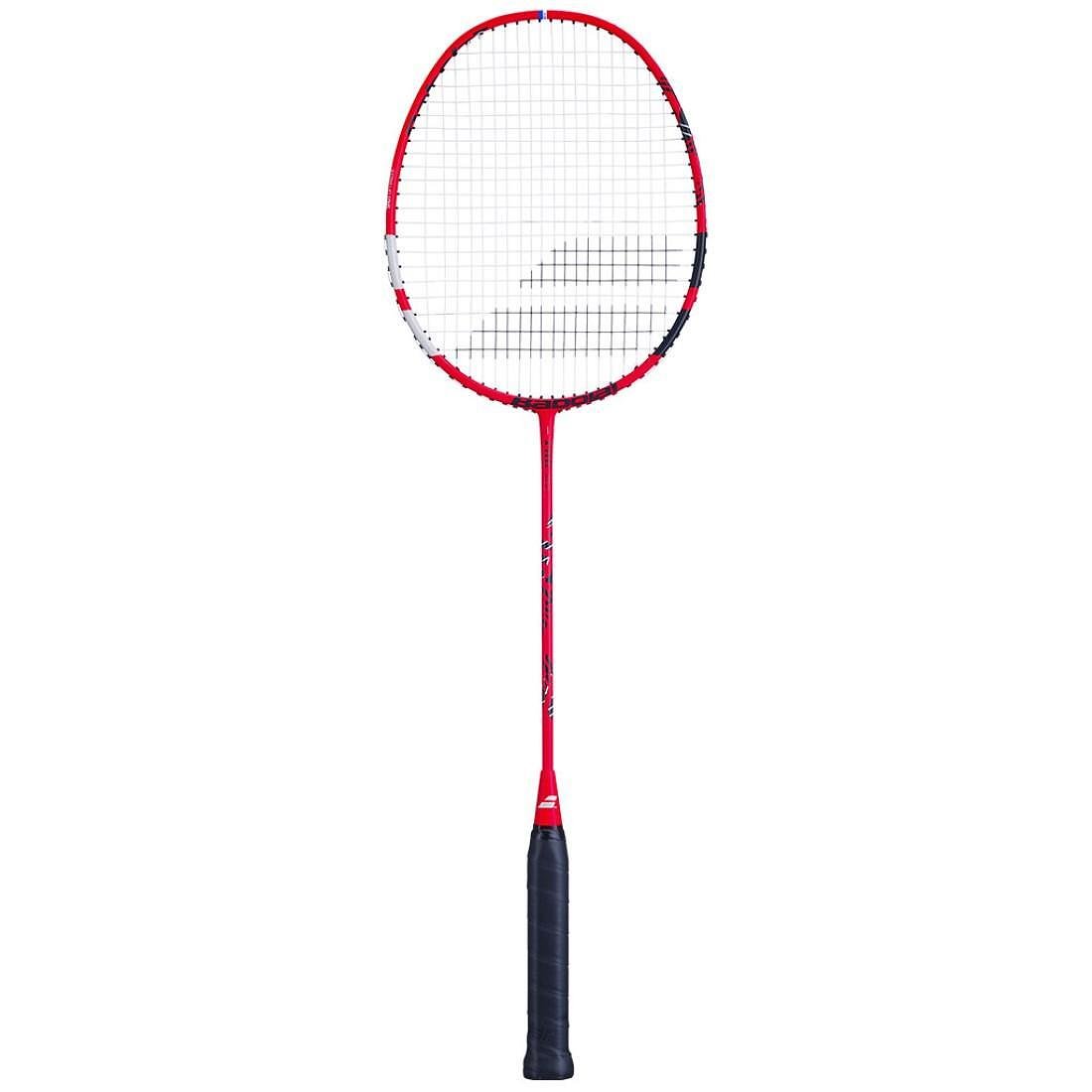 Бадминтон ракета Babolat X-FEEL RISE (наплетена) за универсален клубен играч с комфорт и прецизност.