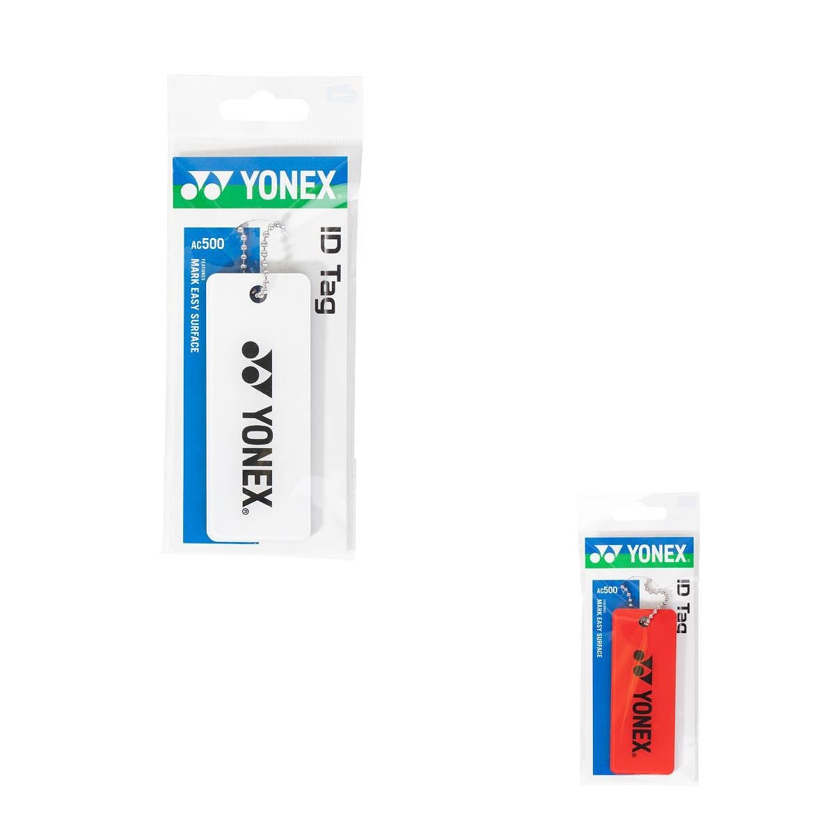 YONEX ID TAG name badge - white, double-sided Yonex tag for competitors with space for name and information.