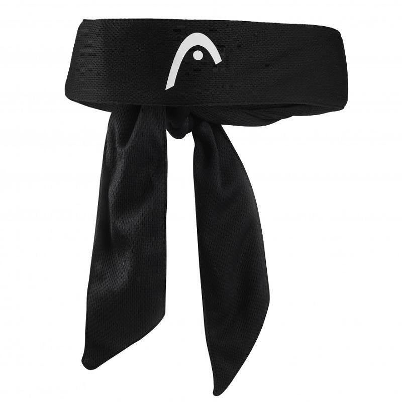 Head PRO PLAYER Bandana - black – stylish black bandana for comfort and style on the court, part of tennis gear