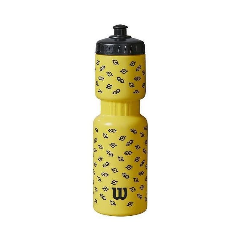WILSON MINIONS WATER BOTTLE – yellow 750 ml water bottle for tennis and tennis gear with Minions design