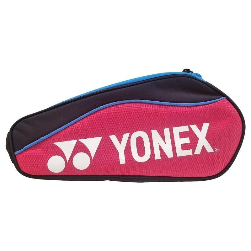 Чанта за маратонки Yonex Sports Shoe Bag Red/Black за съхранение на обувки с цип, 36x24x16 см, 100% полиестър