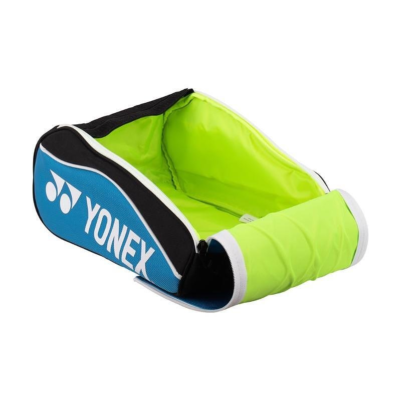 Чанта за маратонки Yonex Sports Shoe Bag Blue, синя чанта с цип за съхранение на маратонки, 36x24x16 см