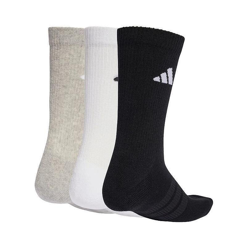 Adidas CRW Multicolor x3 Socks - Set of 3 pairs of adidas Crew socks KC9624 in gray, white and black
