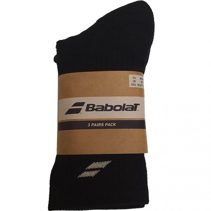 Șosete Babolat 3 perechi - negru – 3 perechi de șosete tehnice negre Babolat pentru confort și respirabilitate.