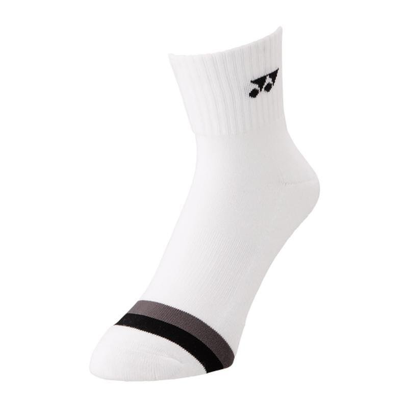 Yonex QUARTER 19234 socks - 3 pairs, comfortable white Yonex sports socks for tennis and padel