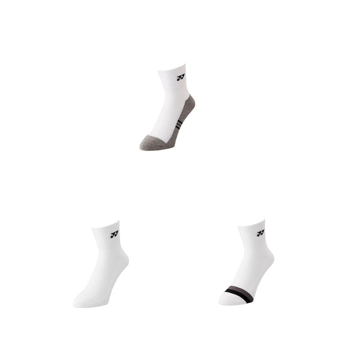 Yonex QUARTER 19234 socks - 3 pairs - comfortable assorted Yonex sports socks for tennis and padel