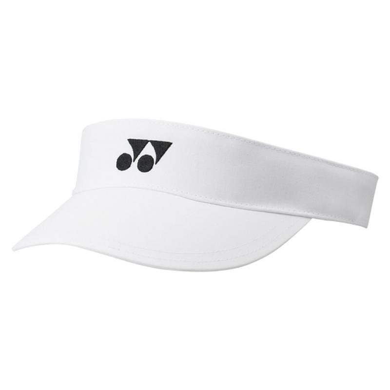 Vizieră de damă YONEX VISOR 40097 White pentru tenis, cu protecție UV și design alb elegant.
