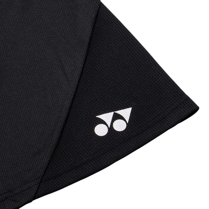 Fustă de copii Yonex 26194J (cu șort interior) Black – fustă sport neagră Yonex pentru badminton și tenis, cu confort și libertate de mișcare