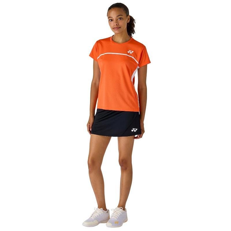 Fustă de copii Yonex 26194J (cu șort interior) Black – fustă sport neagră Yonex pentru tenis și badminton, cu șort integrat