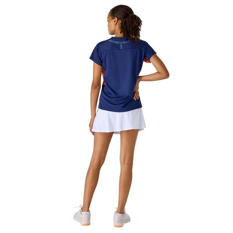 Fustă pentru copii Yonex 26194J (cu pantalonaș interior) White pentru badminton și tenis, fustă sport albă cu pantalonaș interior integrat