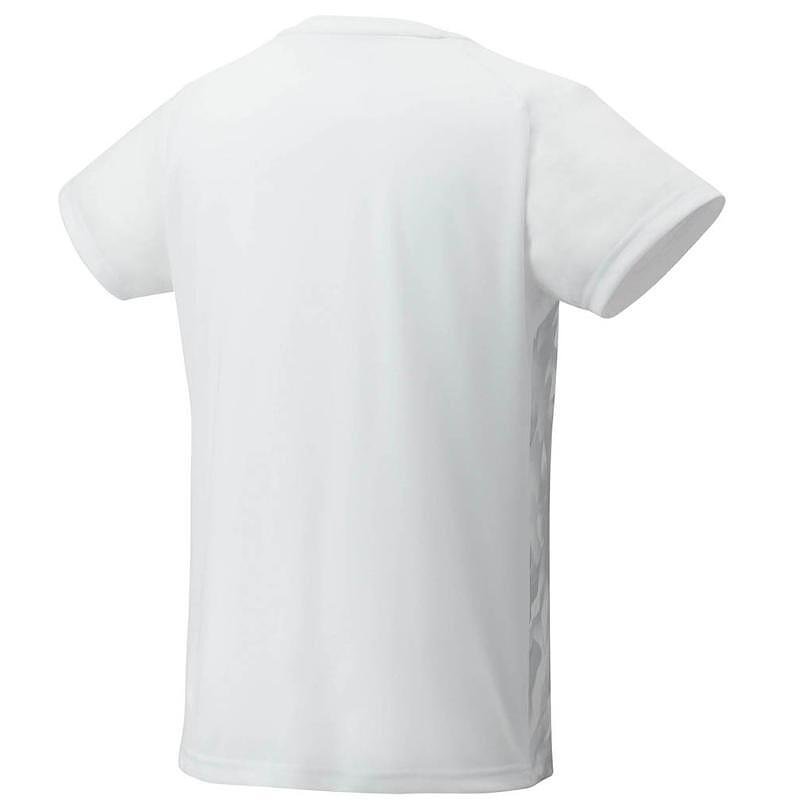 Women's Yonex CREW NECK SHIRT White – white Yonex sports T-shirt with UV protection and quick-drying fabric