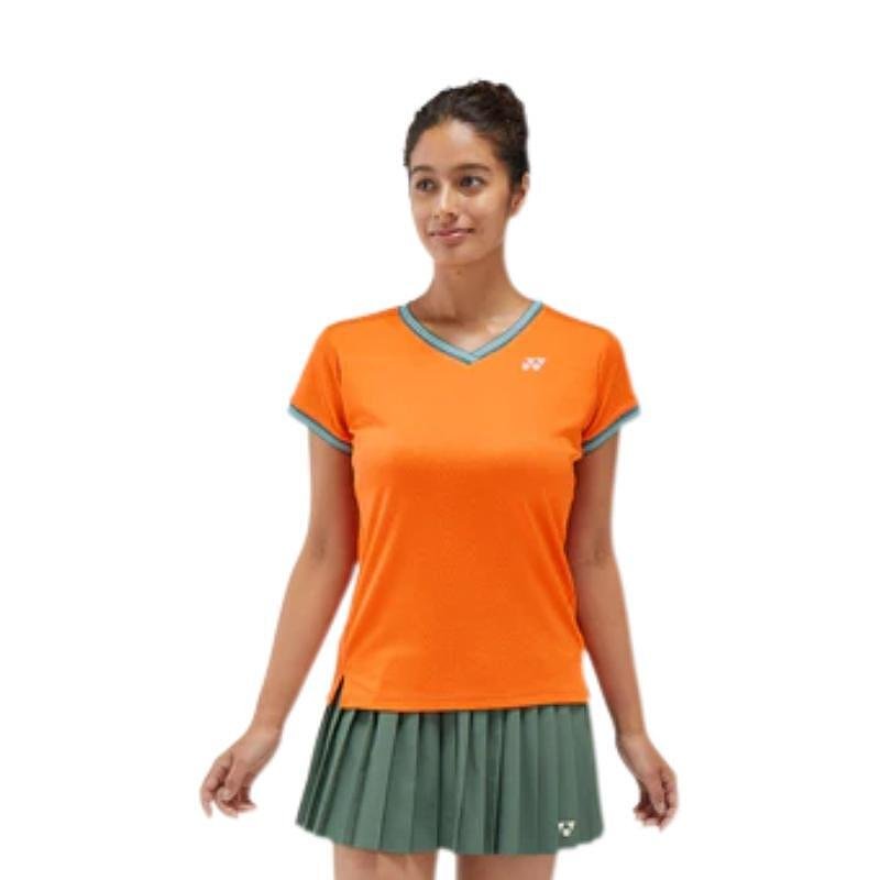 Women's Yonex 20758 Bright Orange Roland Garros T-shirt, orange sports T-shirt for women with a modern design