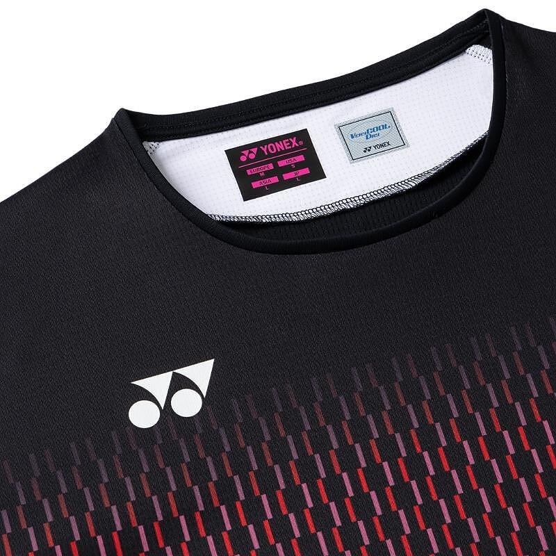 Дамска тениска Yonex 20943 Black – стилна черна тениска за бадминтон и тенис с Very Cool Dry комфорт.