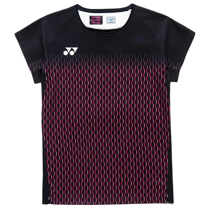 Дамска тениска Yonex 20943 Black – стилна черна тениска за бадминтон и тенис с Very Cool Dry технология.