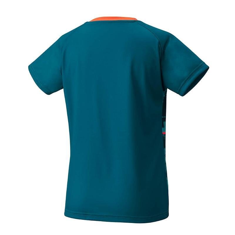 Women’s Yonex Crew Neck Shirt CLUB TEAM Blue Green, blue-green Yonex sports shirt
