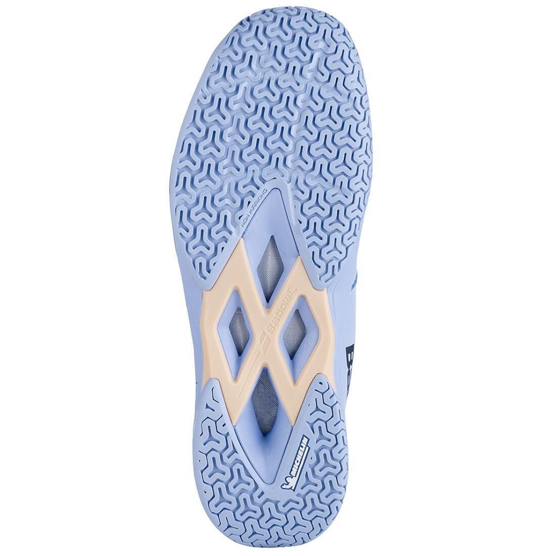 Дамски маратонки Babolat SHADOW TEAM 2 - light blue, тенис обувки с Michelin подметка за сцепление и издръжливост