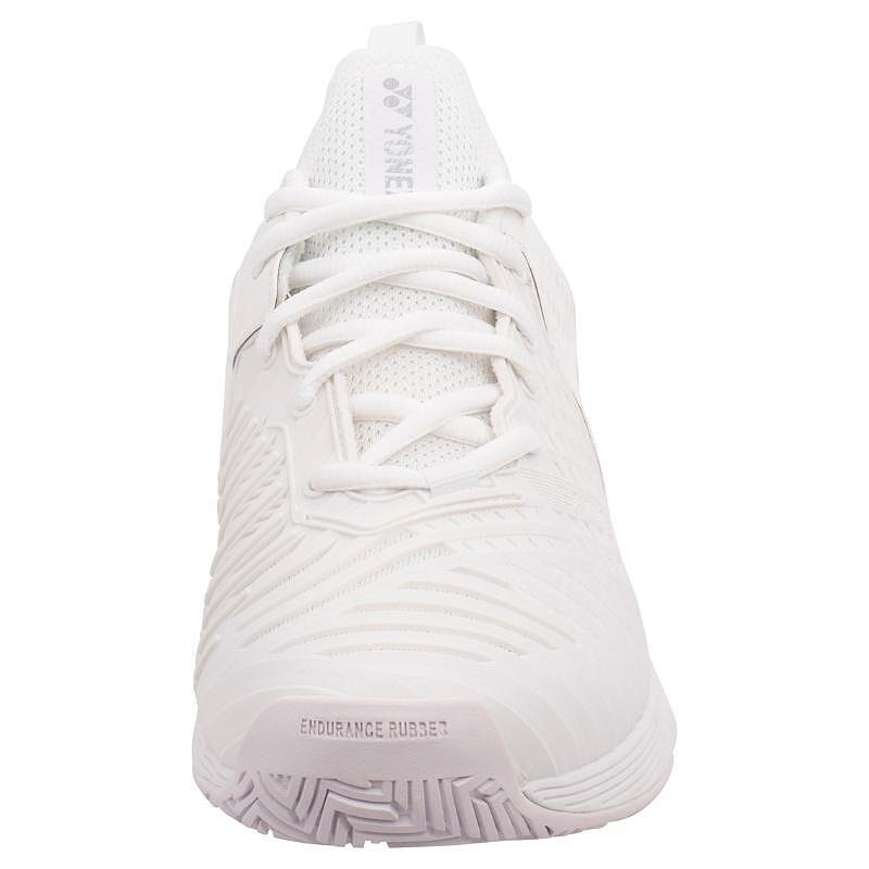 Women's Yonex PC Sonicage 3 White/Silver – lightweight tennis shoes for speed, comfort, and stability.