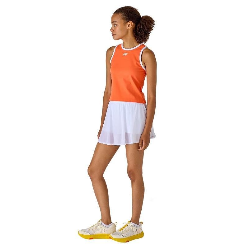 Дамски потник Yonex 16852 Cyber Orange – спортен модел за тенис и бадминтон с вталена кройка и охлаждаща технология.
