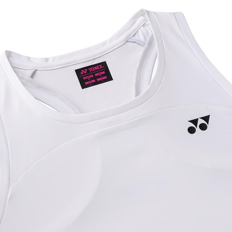 Дамски потник Yonex 16853 White – бял спортен потник за тенис, падел и тренировки с Racerback дизайн.