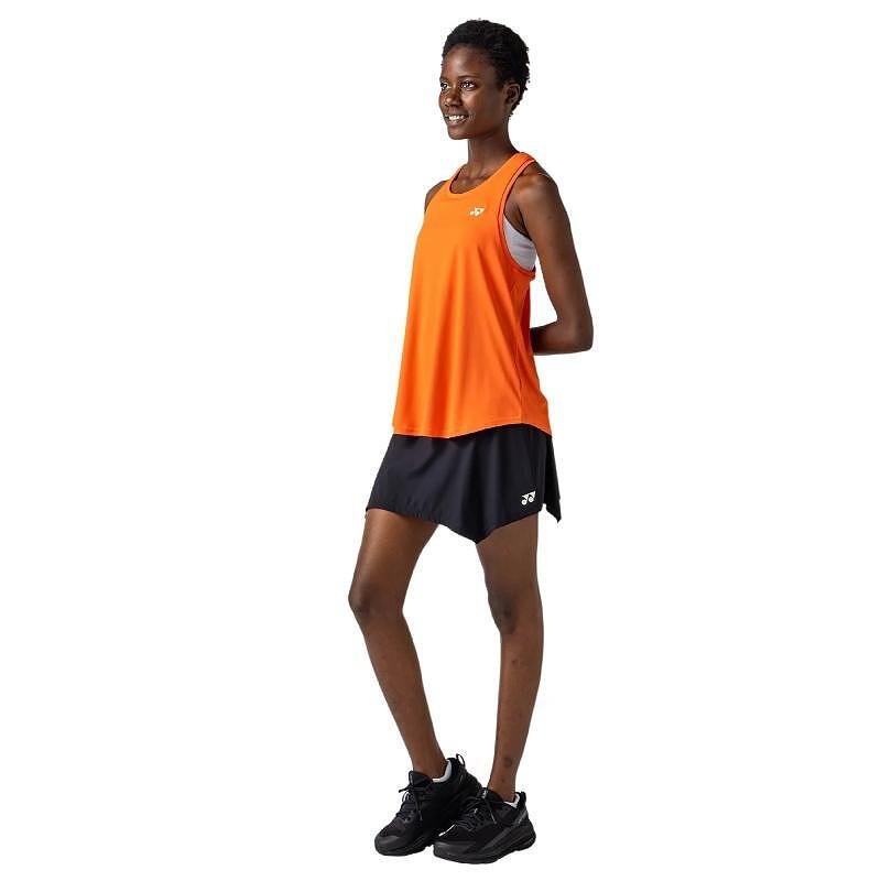Дамски потник Yonex 16853 Cyber Orange за тенис и падел, с Racerback дизайн и комфорт при тренировки.