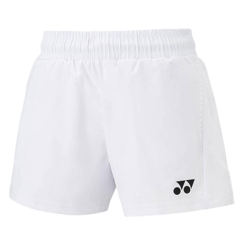 Дамски шорти Yonex YW0047 White – бели спортни шорти за бадминтон и тенис с комфортно прилягане