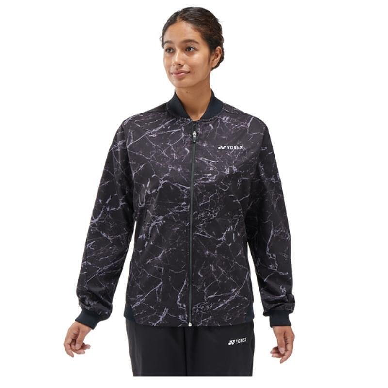 Дамско горнище Yonex Warm-up Jacket CLUB TEAM Black - стилно черно горнище Yonex за тренировки и комфорт.