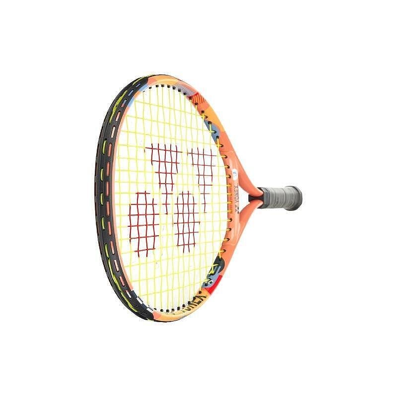 Yonex Junior 21 Coral Orange tennis racket for children, lightweight and comfortable, with control for proper technique