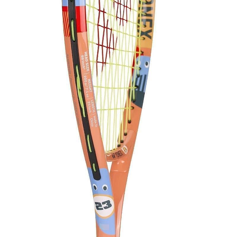 Yonex Junior 23 Coral Orange tennis racket for children 6-8 years old, lightweight aluminum racket with cover