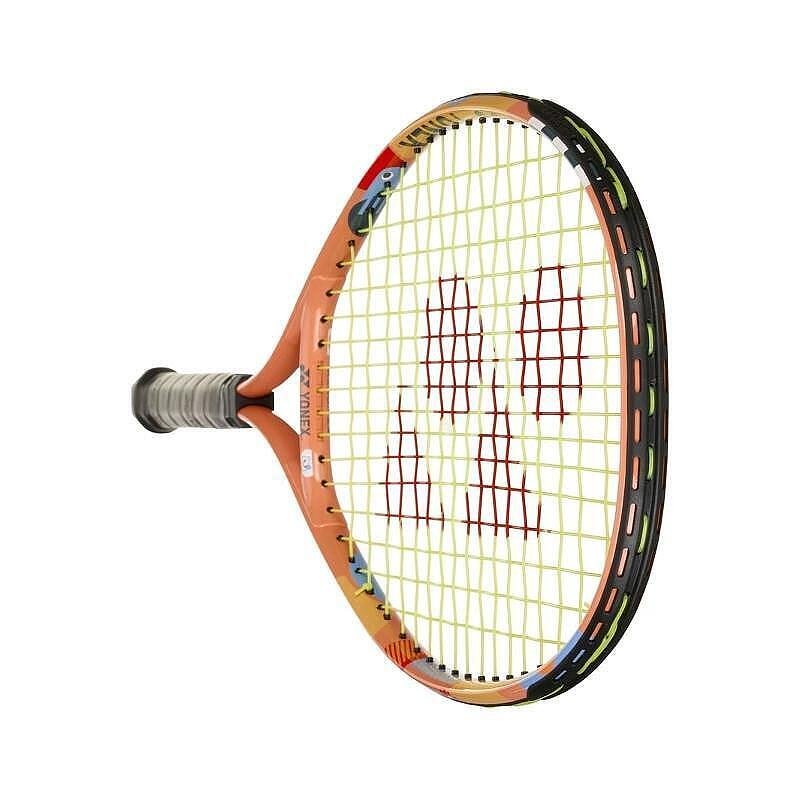 Yonex Junior 23 Coral Orange tennis racket for children, lightweight and comfortable tennis racket for training and control