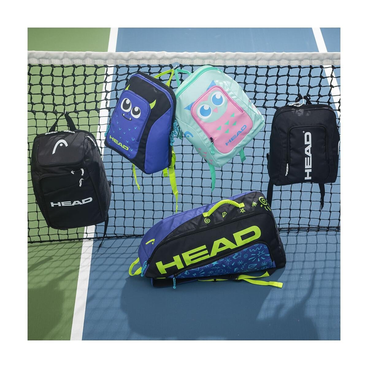 Rucsac Head Tour Monster 14L - rucsac de tenis pentru copii HEAD cu design Monster, confortabil pentru echipamentul de tenis și rachetă