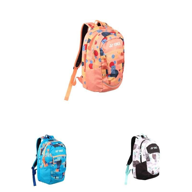 Rucsac pentru copii Yonex 15L Ocean Blue - rucsac compact de tenis cu design comod, fermoare YKK, elemente reflectorizante și curea de piept
