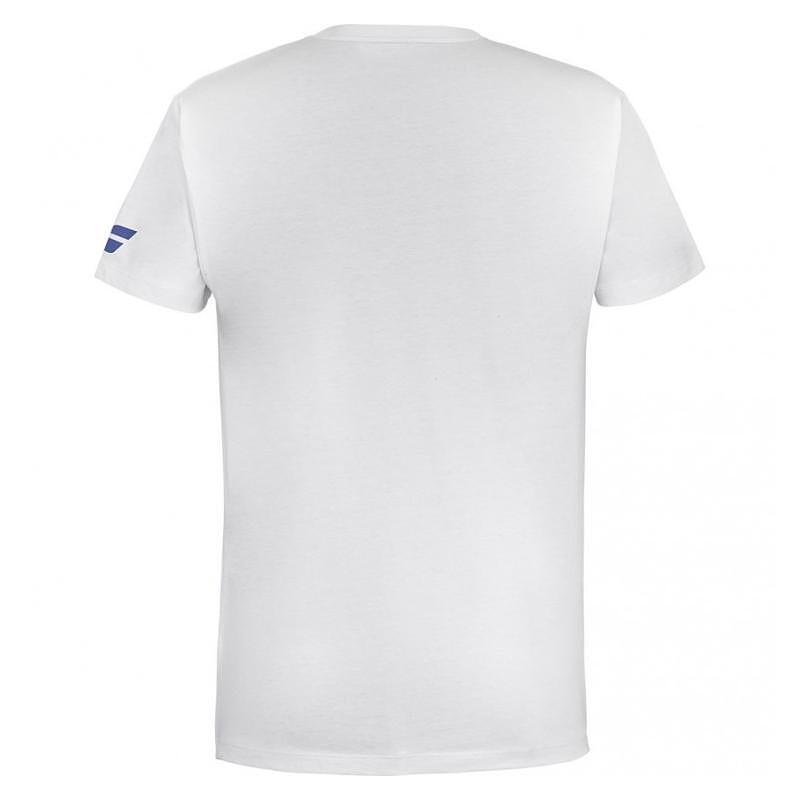 Kids' Babolat EXERCISE TEE - white, white sports T-shirt for training and matches