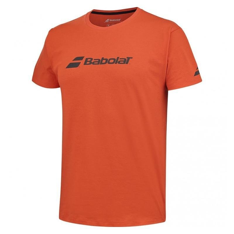 Tricou pentru copii Babolat EXERCISE TEE - roșu pentru antrenamente și meciuri, aspect sportiv confortabil