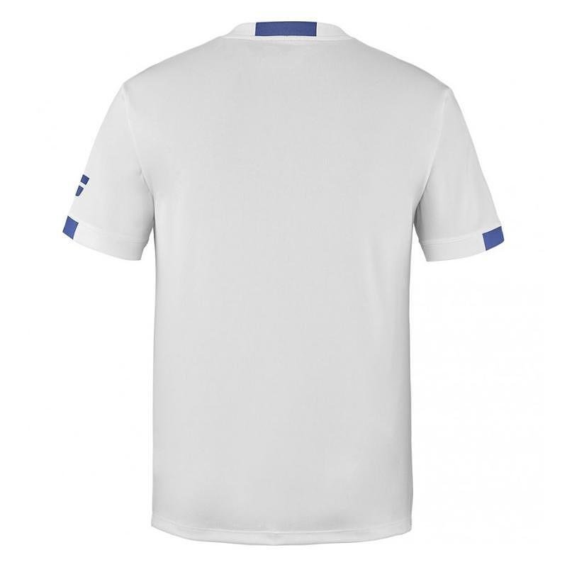 Tricou pentru copii Babolat PLAY CREW NECK TEE 2024 - alb, echipament de tenis alb pentru copii