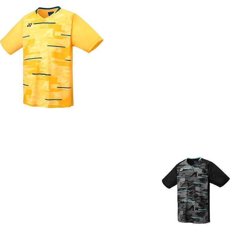 Tricou de copii Yonex YJ0034 Soft Yellow, echipament de tenis Yonex ușor și cu uscare rapidă, cu protecție UV.