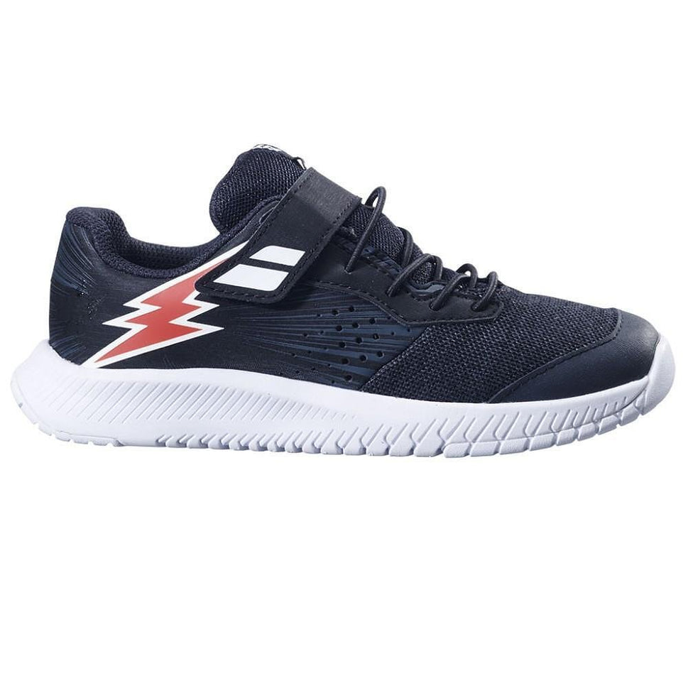 Детски маратонки Babolat Pulsion AC Kid Black/ Fiesta Red